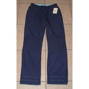 NWT Navy Blue Sz Small Semi Fitted Pull On Athletic Pants Pockets NEW BALANCE